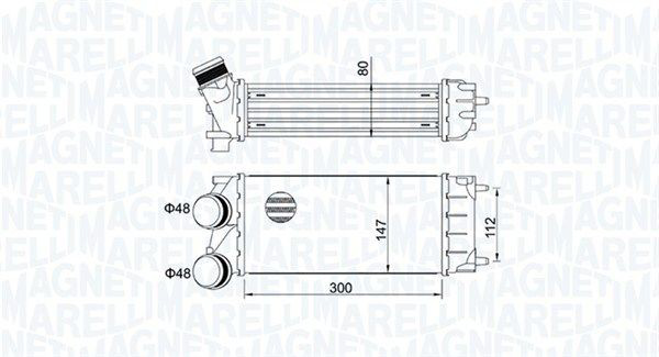 351319204920 Magneti Marelli Охолоджувач наддувочного повітря